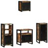 vidaXL Bathroom Furniture Set 4 pcs Multicolour and Black