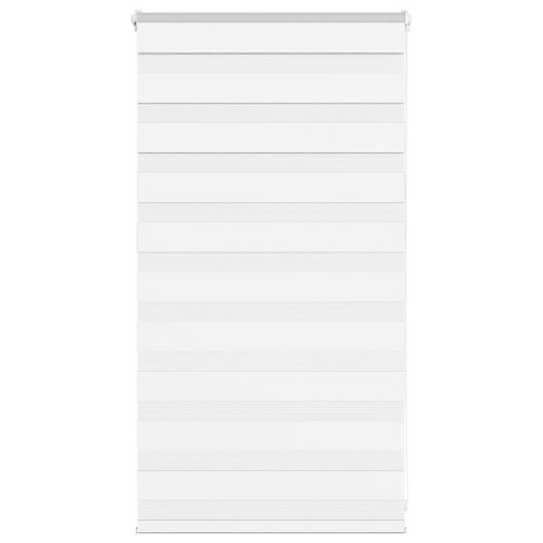 vidaXL Zebra Blind White 75x100 cm Fabric Width 70.9 cm Polyester