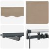 vidaXL Retractable Awning Manual Beige 400 x 300 cm Fabric
