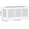 vidaXL Garden Storage Box Grey PP Rattan 270 L