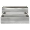 vidaXL Garden Planter Silver 100 x 60 x 45 cm Galvanised Steel