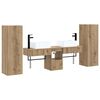 vidaXL Bathroom Furniture Set 5 pcs Artisan Oak 33 x 34.5 x 100 cm