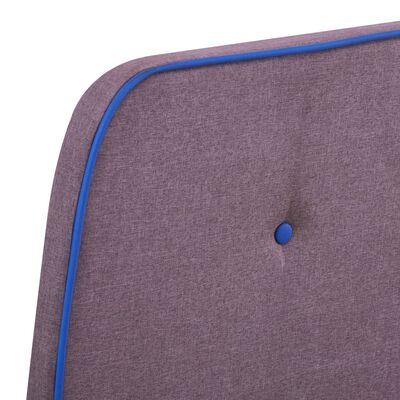 vidaXL Bed Frame Taupe Fabric 90x200 cm