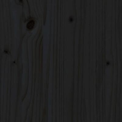 vidaXL Bed Headboard Black 165.5x4x100 cm Solid Wood Pine