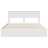 vidaXL Bed Frame with Drawer White 200 x 200 cm Engineer Wood