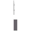 vidaXL Hallway Unit High Gloss Grey 100x25x76.5 cm Engineered Wood