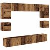 vidaXL TV Cabinet Set Wall-mounted 8 pcs Old Wood Engineered Wood