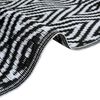 vidaXL Outdoor Rug ARAKIL Black and white 300 x 400 cm PP