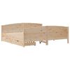 vidaXL Bed Frame without Mattress 200x200 cm Solid Wood Pine