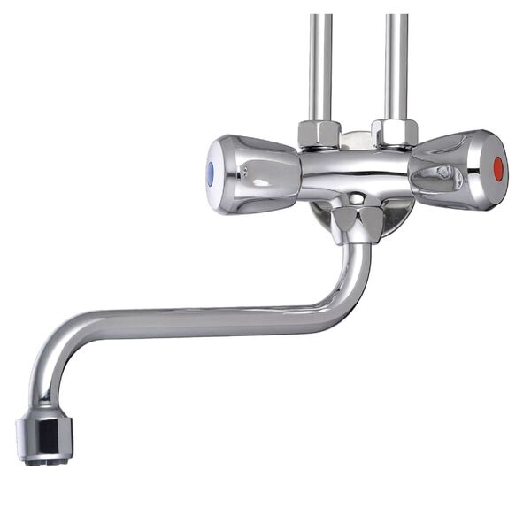 SCH&Uuml;TTE 2-Handle Sink Mixer Low Pressure Chrome