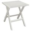 vidaXL Sun Lounger with Table White Solid Wood Acacia
