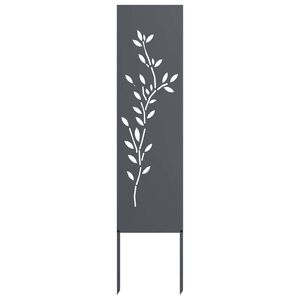 vidaXL Garden Privacy Screen Anthracite 32 x 140 cm Cold-rolled steel