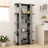 vidaXL Book Cabinet/Room Divider Grey Sonoma 80x30x160 cm Engineered Wood