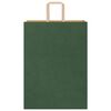 vidaXL Paper Bags 50 pcs with Handles Green 32x17x44 cm