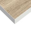 vidaXL Floating Wall Shelves 2 pcs Oak and White 23x23.5x3.8 cm MDF