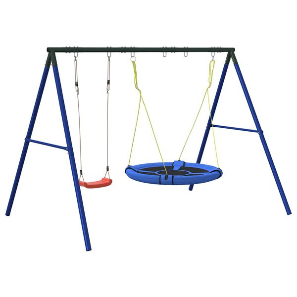 vidaXL Outdoor Swing Set with Swing and Saucer Swing