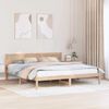 vidaXL Bed Frame Brown 200 x 200 cm Solid Pine wood
