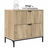 vidaXL Bedside Table Sonoma oak 63.5 x 36 x 61 cm Engineered wood