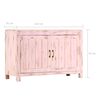 vidaXL Sideboard Light Pink 110x35x70 cm Solid Mango Wood