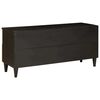 vidaXL TV Cabinet Black and Gold 100 x 33 x 46 cm Engineered wood