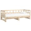 vidaXL Pull-out Day Bed without Mattress Solid Wood Pine 2x(90x200) cm