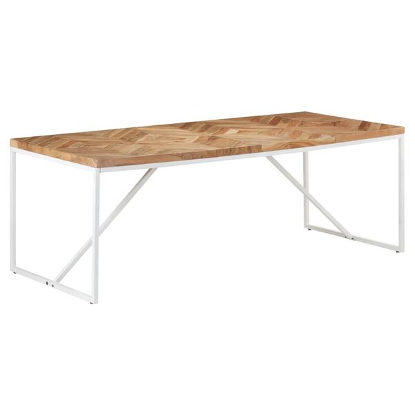 vidaXL Dining Table 200x90x76 cm Solid Acacia and Mango Wood