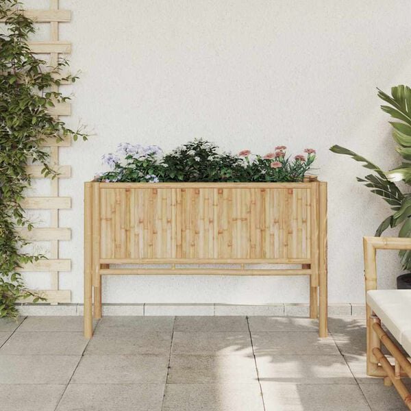 vidaXL Garden Raised Bed Brown 110 x 35 x 70 cm Bamboo