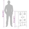 vidaXL Industrial Wardrobe Anthracite 67x35x107 cm Steel