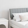 vidaXL Upholstered Headboard Light Grey 135 cm Solid Pine Wood