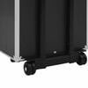 vidaXL Make-up Trolley Aluminium Black