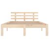vidaXL Bed Frame without Mattress Solid Wood 200x200 cm