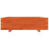 vidaXL Garden Planter Wax Brown 90x90x26.5 cm Solid Wood Pine