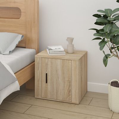 vidaXL Bedside Cabinets 2 pcs Sonoma Oak 50x39x47 cm