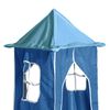 vidaXL Curtains for Loft Bed with Tunnel and Tower Blue