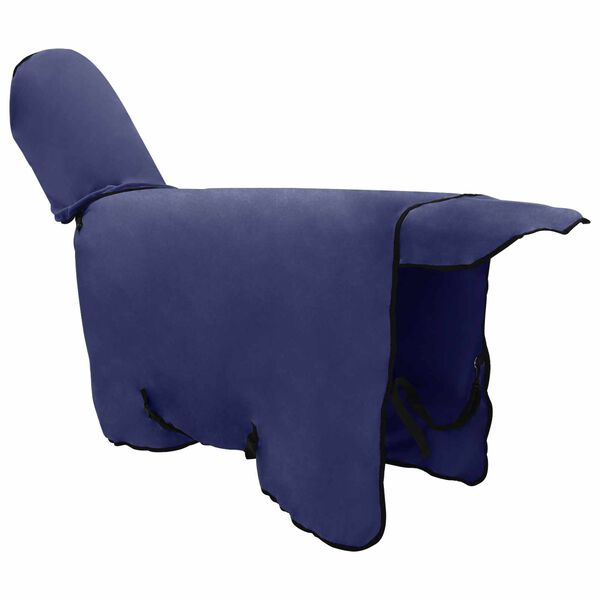 vidaXL Horse Blanket Navy Blue Polyester