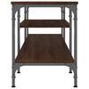 vidaXL TV Cabinet Brown Oak 161x35x45 cm Engineered Wood&Iron