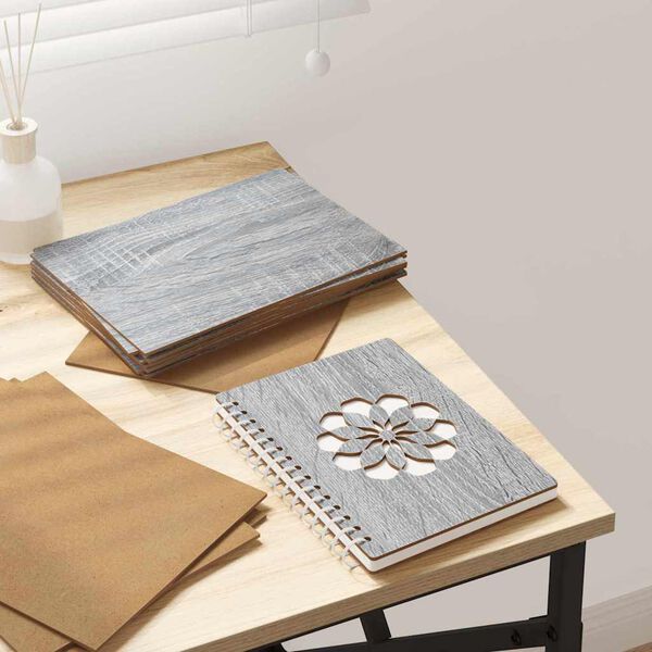 vidaXL Decor Panels 12 pcs Grey Sonoma 21 x 30 x 0.27 cm