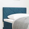 vidaXL LED Headboard with LED Strip Lights Dark blue 80 cm Velvet