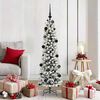 vidaXL Artificial Christmas Tree with 150 LEDs with Stand White 150 cm