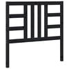 vidaXL Bed Headboard Black 106x4x100 cm Solid Wood Pine