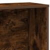 vidaXL Bookcase Smoked Oak 60x24x120 cm Engineered Wood