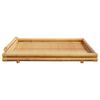 vidaXL Bed Frame without Mattress Bamboo 200x200 cm