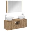 vidaXL Bathroom Cabinet Set 4 pcs Artisan Oak Engineered Wood