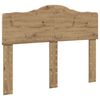 vidaXL Bed Frame Artisian Oak 135 x 190 cm Solid Pine Wood
