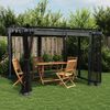 vidaXL Gazebo with Mesh Walls Anthracite 3x3 m Steel