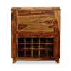 vidaXL Bar Cabinet Solid Acacia Wood 85x40x95 cm