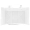 vidaXL Paper Bags 50 pcs with Handles White 26x17x25 cm