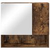 vidaXL Mirror Cabinet Smoked Oak 59 x 17 x 55 cm Engineered Wood