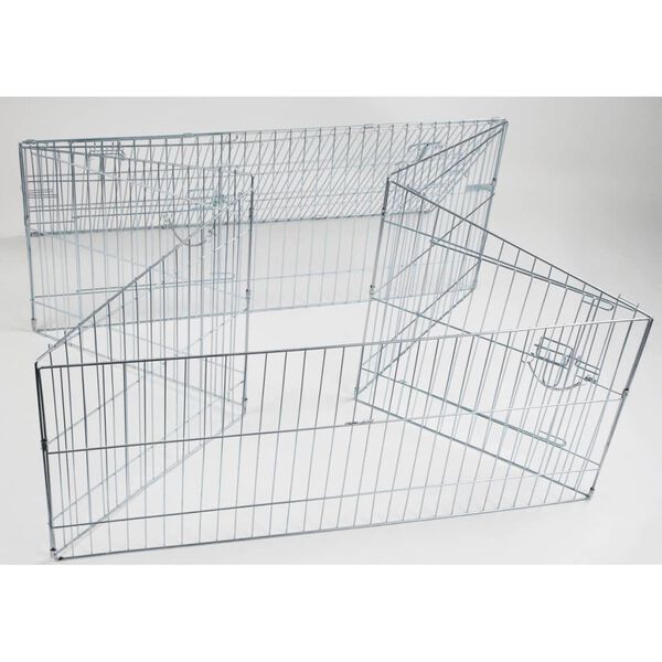 Kerbl Outdoor Pet Enclosure Easy Metal Silver 82845