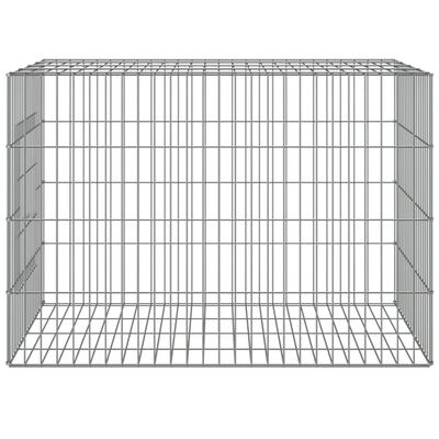 vidaXL Rabbit Cage 78x54x54 cm Galvanised Iron